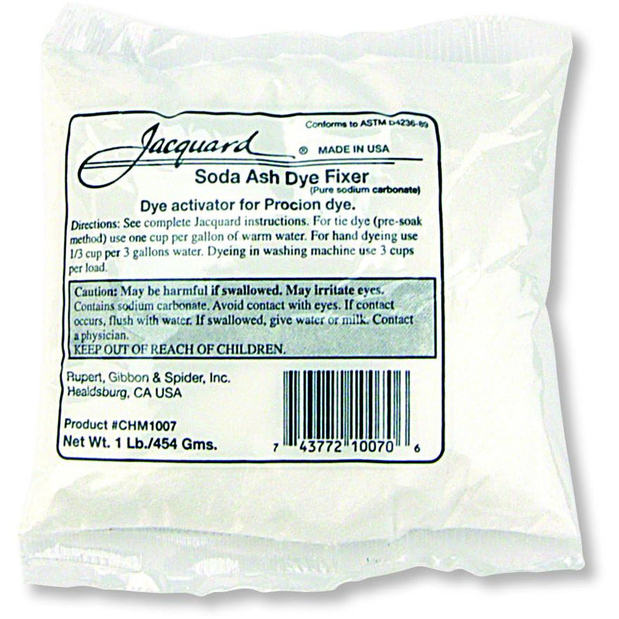 Premium Jacquard Soda Ash for Tie-Dye & Fabric Dyeing - 100% Pure Sodium Carbonate for DIY Crafts, Batik, and Textile Art Projects