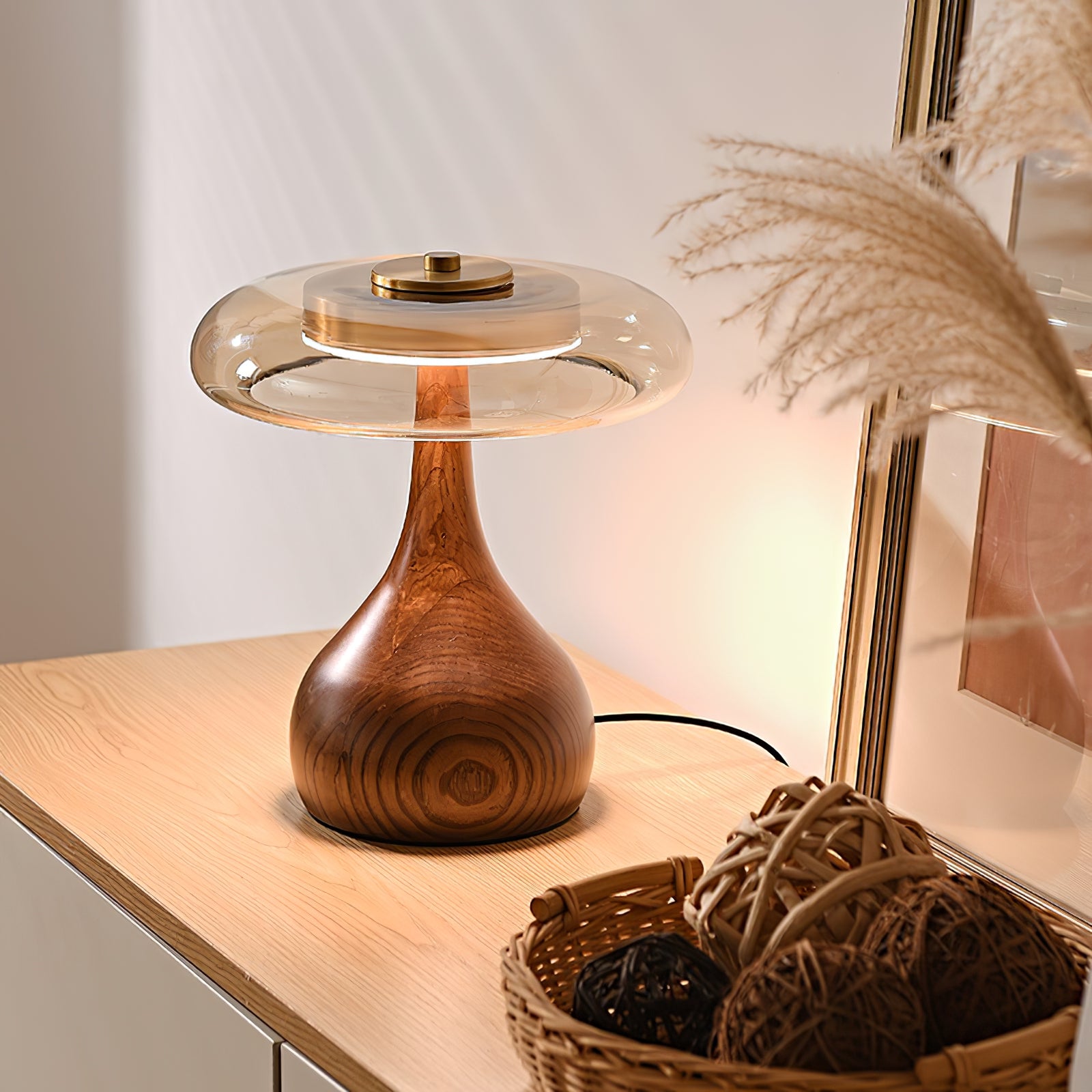 Modern Sienna Table Lamp - Adjustable Brightness LED Desk Light for Bedroom, Living Room & Office - Perfect for Reading, Working & Relaxing
