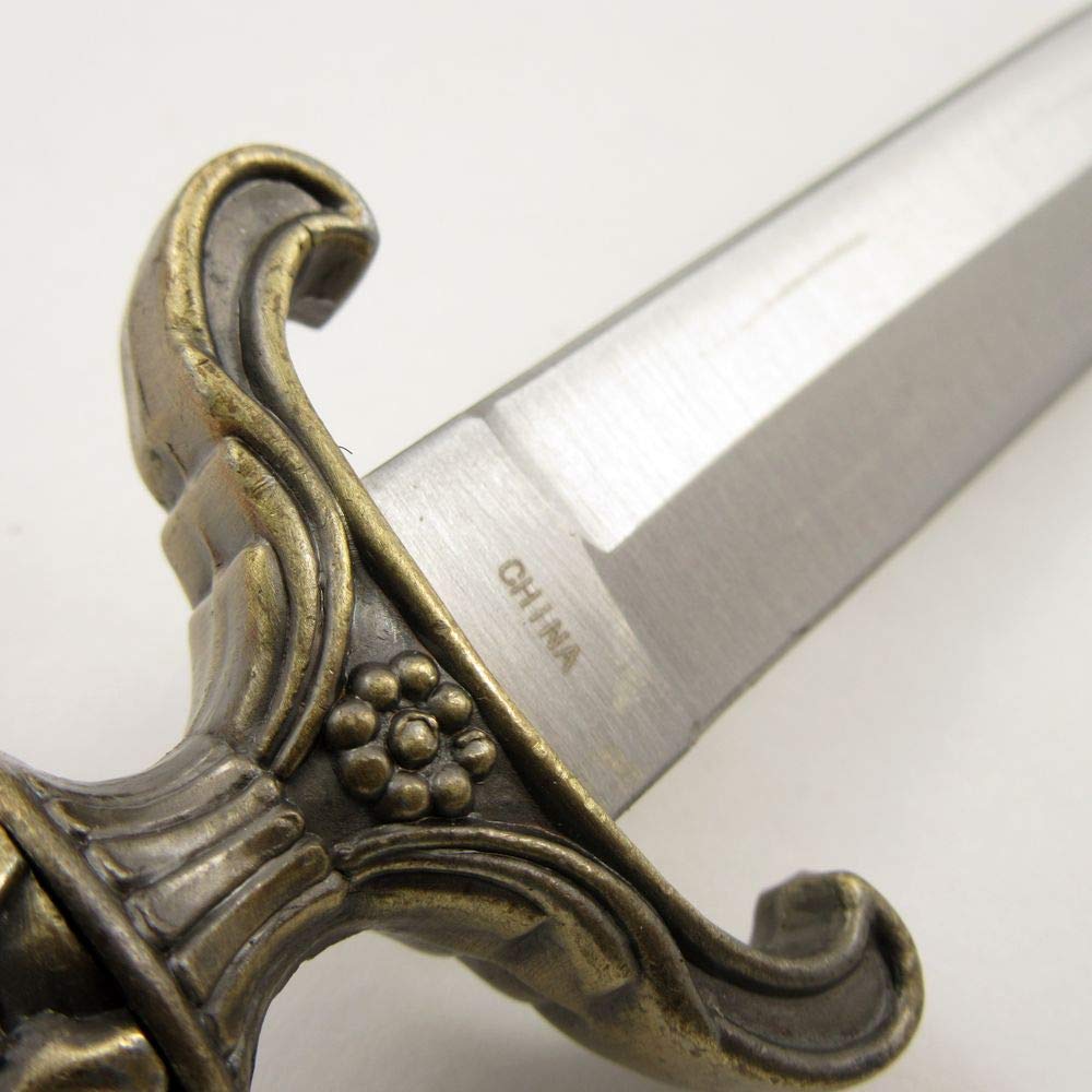 Authentic Mongolian Boot Dagger - Handcrafted Carbon Steel Blade with Leather Sheath - Perfect for Outdoor Survival, Hunting & Collection | Szco Supplies