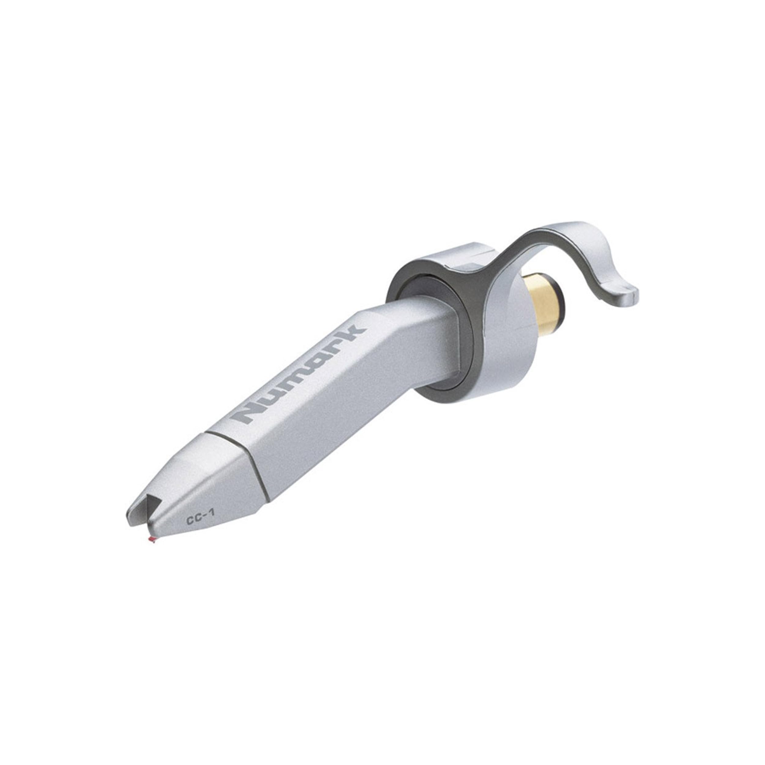 Numark CC-1 Premium DJ Cartridge with Headshell & Stylus - High-Performance Turntable Needle for Professional Mixing, Scratching & DJ Performances - Ideal for Clubs, Radio Stations & Home Studios