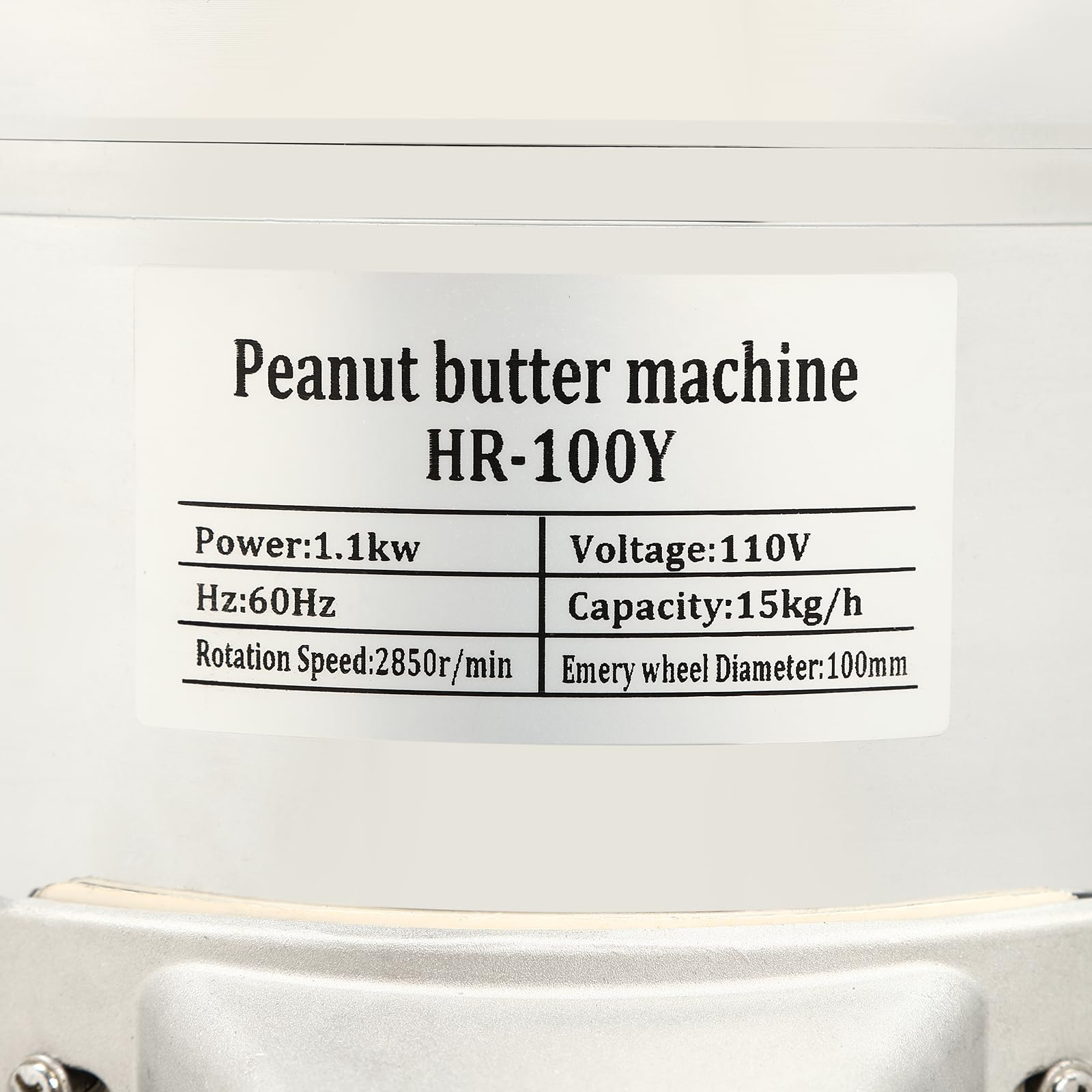 1100W Commercial Soy Milk Maker & Electric Grain Grinder - Heavy Duty Peanut Butter, Sesame Sauce, Almond Milk Machine - 15kg(33lbs)/h Capacity - Perfect for Restaurants, Cafes & Home Kitchens