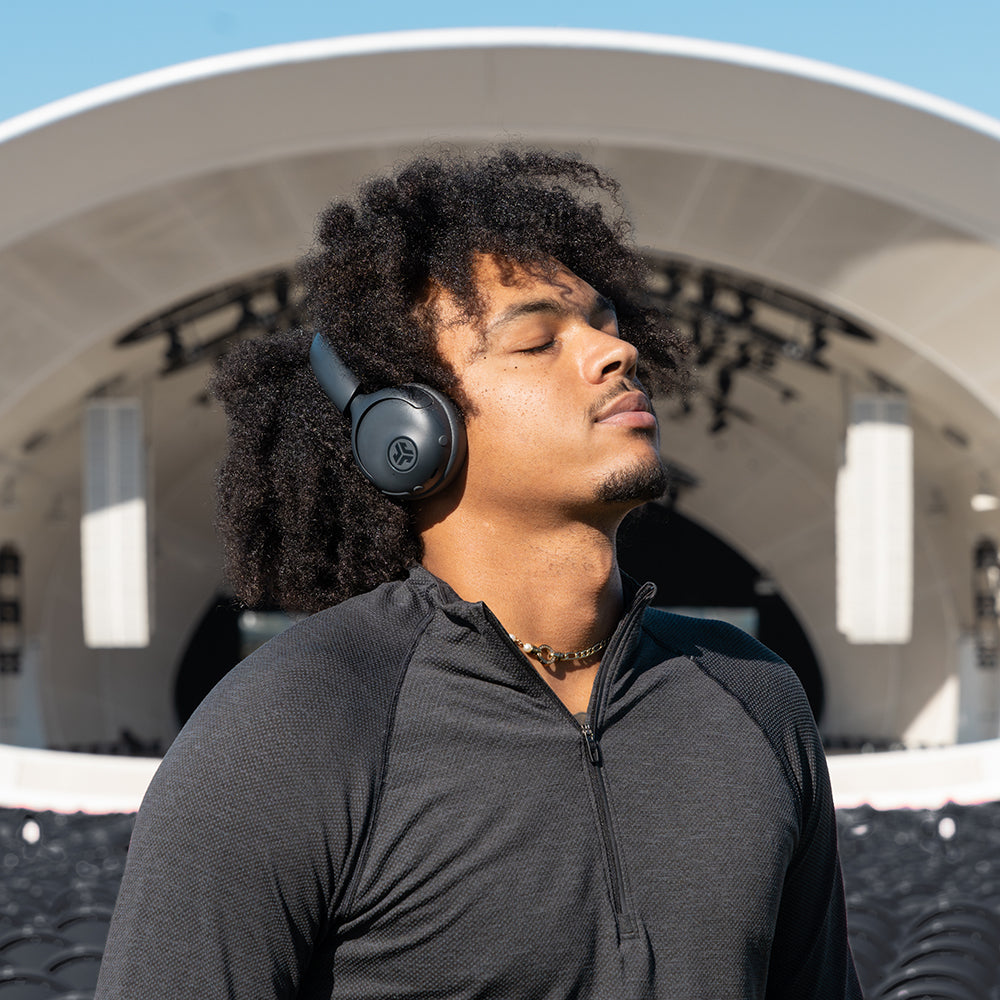 Go Lux ANC Wireless Headphones - Active Noise Cancelling Bluetooth Headset with 30H Playtime, Hi-Fi Sound for Travel, Work & Gym (Graphite)