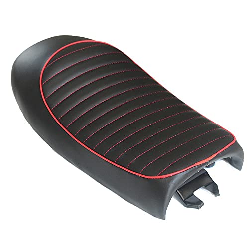 SUOTENG Air Motorcycle Seat Cushion - Vintage Cafe Racer Saddle Seat for Honda CB CL CB200 CB350 CB400 - Comfortable Ride for Retro Motorcycle Enthusiasts | Perfect for Long Distance Cruising & Urban Commuting