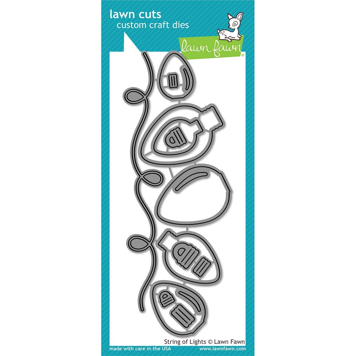 Lawn Fawn Dies - String of Lights (LF1234) | Holiday Card Making & Scrapbooking Supplies | Perfect for Christmas DIY Projects & Handmade Greeting Cards