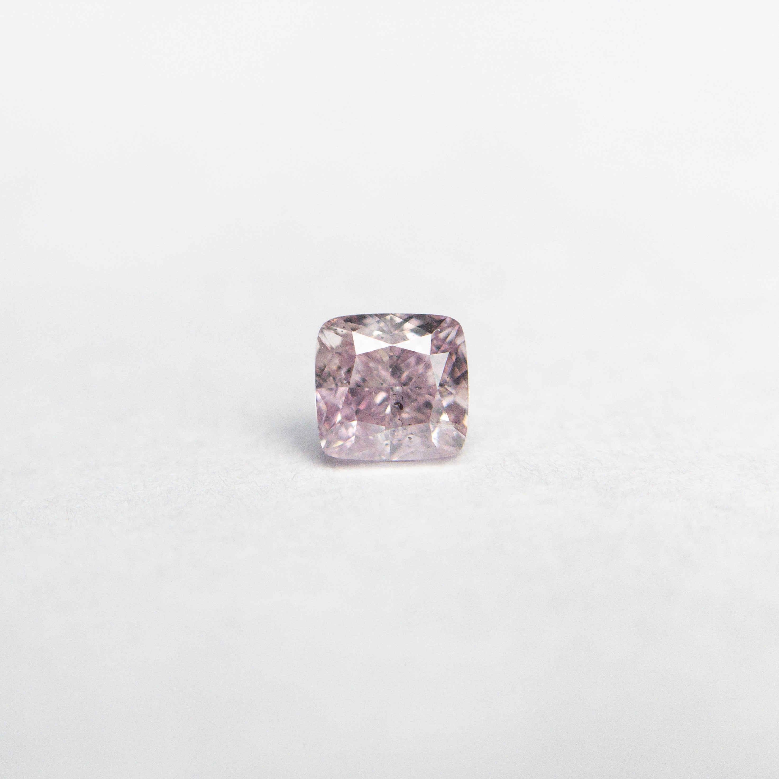 0.20ct GIA Certified Fancy Purple Pink Cushion Cut Diamond (3.16x3.01x2.15mm) - SI2 Clarity | Perfect for Engagement Rings & Fine Jewelry