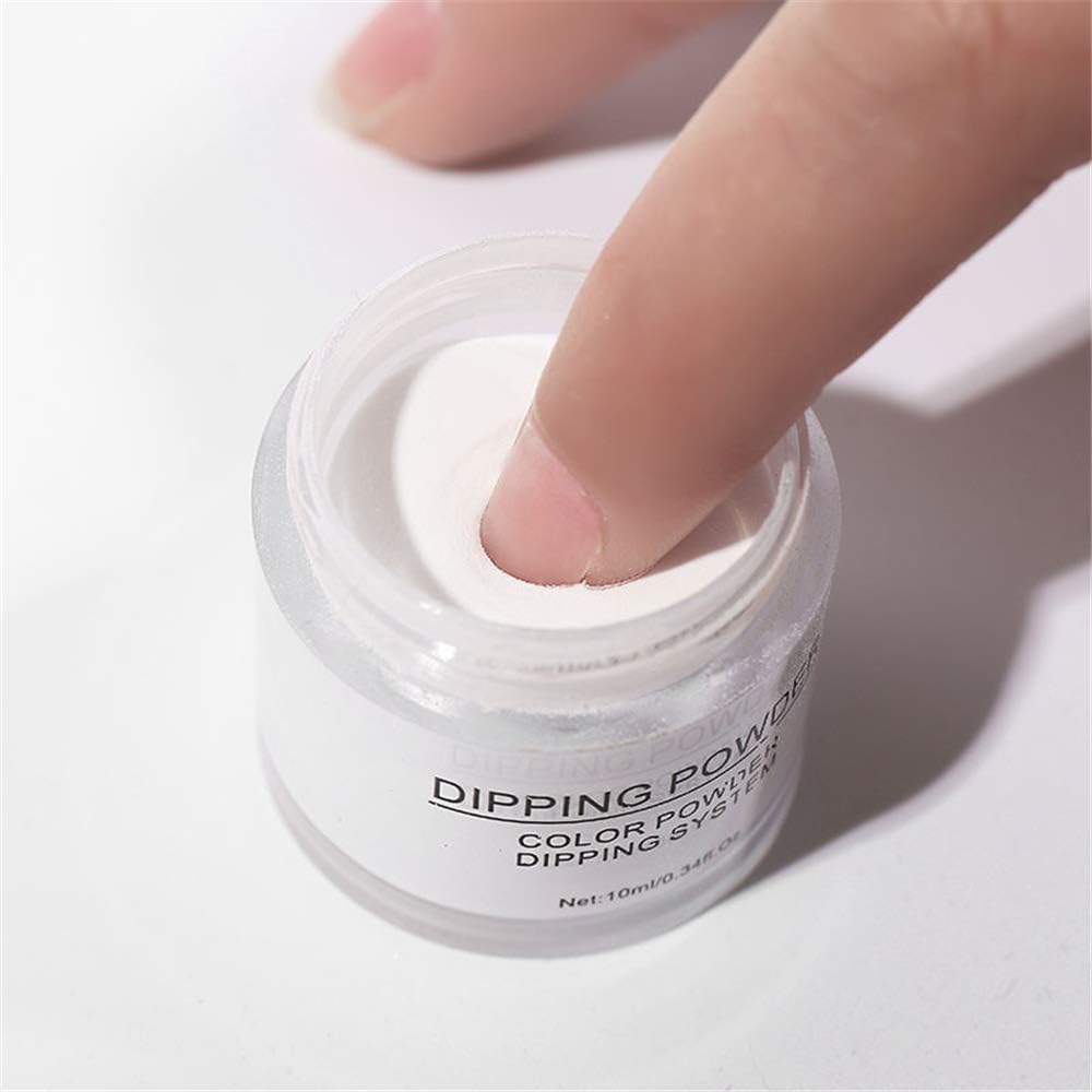 NAILWIND 10ML Acrylic Dipping Powder for French Nail Art - No UV Lamp Needed, Salon & Home Manicure Kit, Perfect Gift for Women (White) - Ideal for DIY Nails, Professional Salon Use & Special Occasions