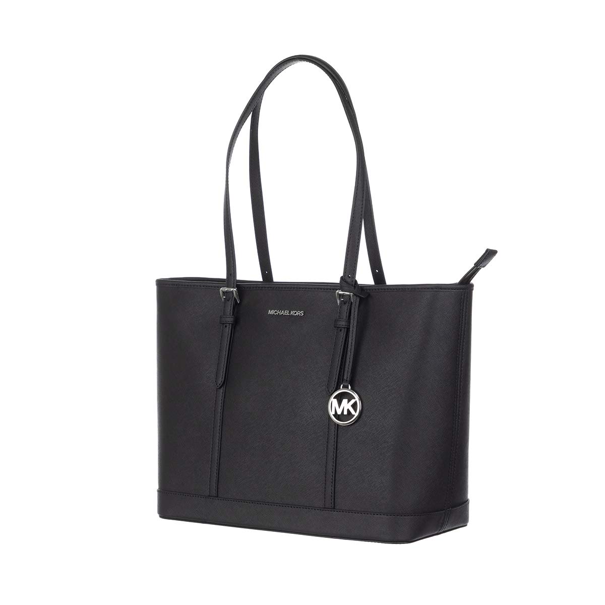Michael Kors Jet Set Travel Large Logo Tote Bag 35T0STVL9L in Black - Stylish Women's Designer Handbag for Work, Travel & Everyday Use
