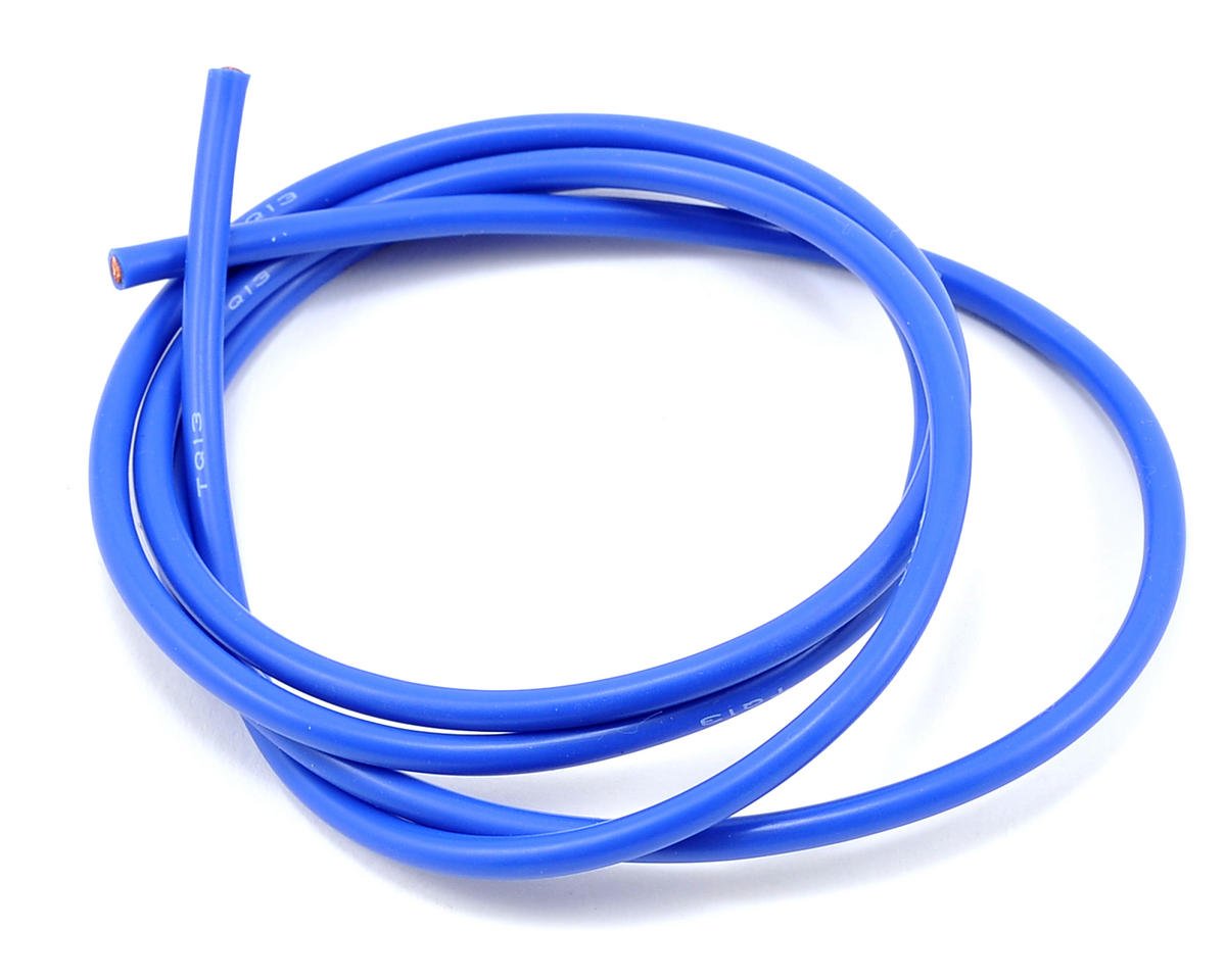 13 Gauge Blue Electrical Wire - 3 Feet (36 Inches) Heavy Duty Copper Wire for Automotive, Home Wiring, DIY Projects & Crafts