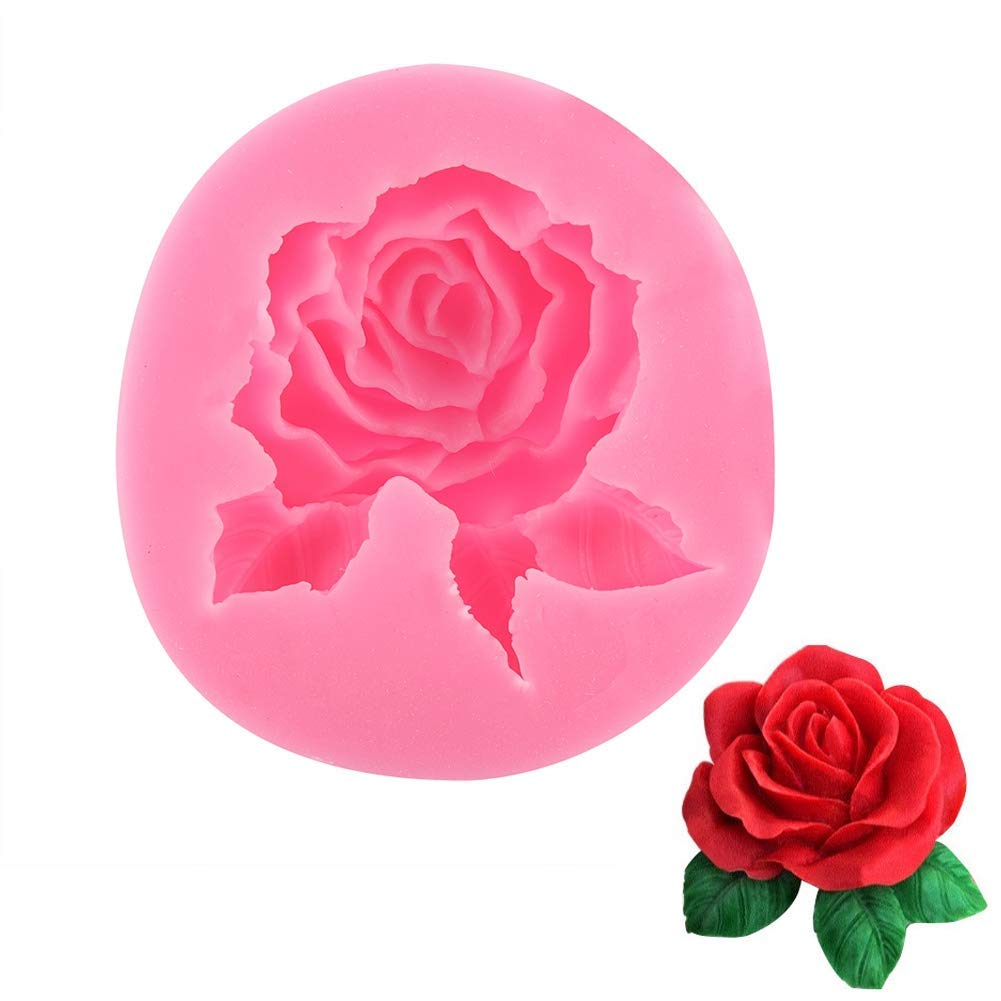 Rose-Shaped Silicone Molds for Cake Decorating - Fondant & Chocolate Baking Tools - Perfect for DIY Desserts, Wedding Cakes, Cupcakes & Party Treats