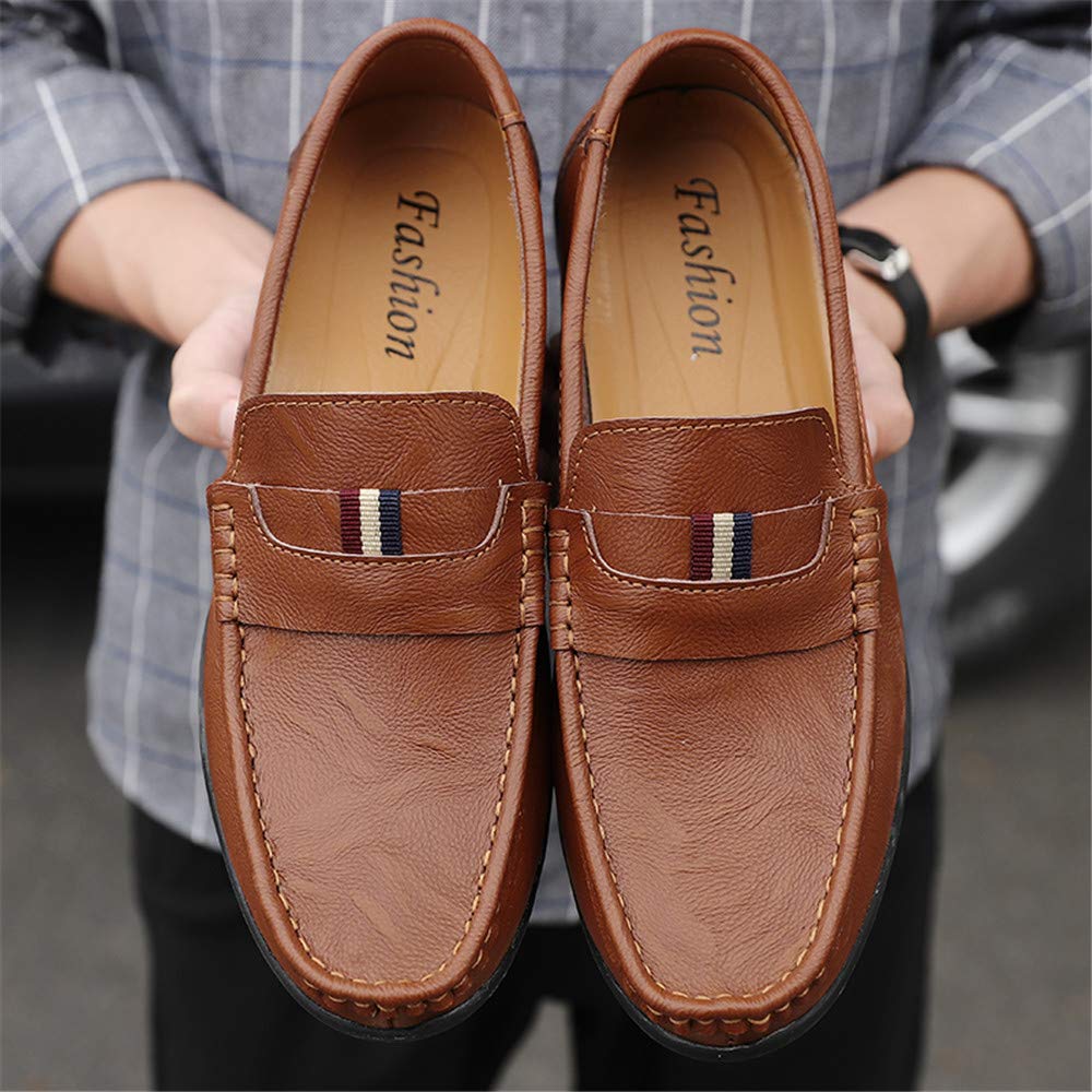 Premium Men's Leather Loafers - Comfortable Slip-On Moccasins for Walking, Business & Driving | Non-Slip Casual Shoes for Office, Travel & Everyday Wear