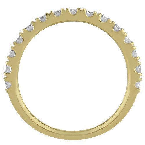 14K Solid Yellow Gold Women's Diamond Wedding Ring Band - 0.75 Carat Total Weight - Elegant Bridal Jewelry for Engagement, Anniversary & Special Occasions