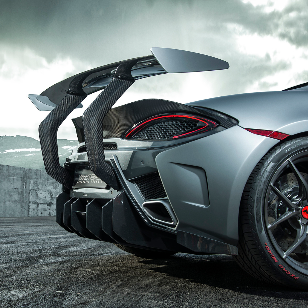 McLaren 570S VX Aero Rear Bumper with Rear Diffuser - Carbon Fiber Performance Upgrade for Track & Street Racing