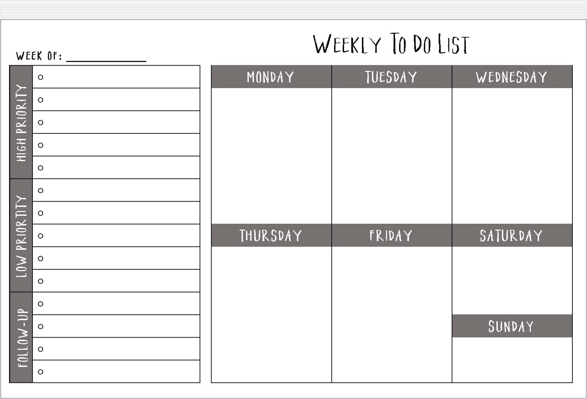 Premium To-Do List Notepads - 2 Pack with 60 Pages Each, Checklist & Priority Sections, Half Letter Size (8.5
