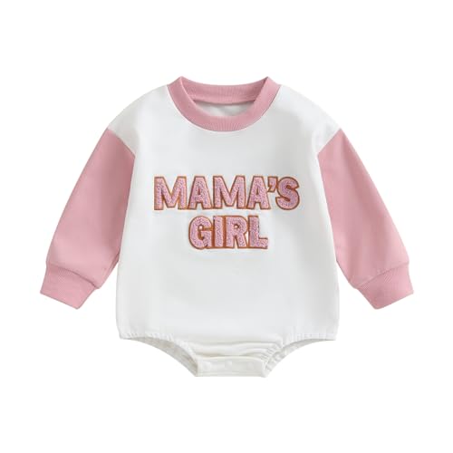 Mamas Girl Embroidery Pink