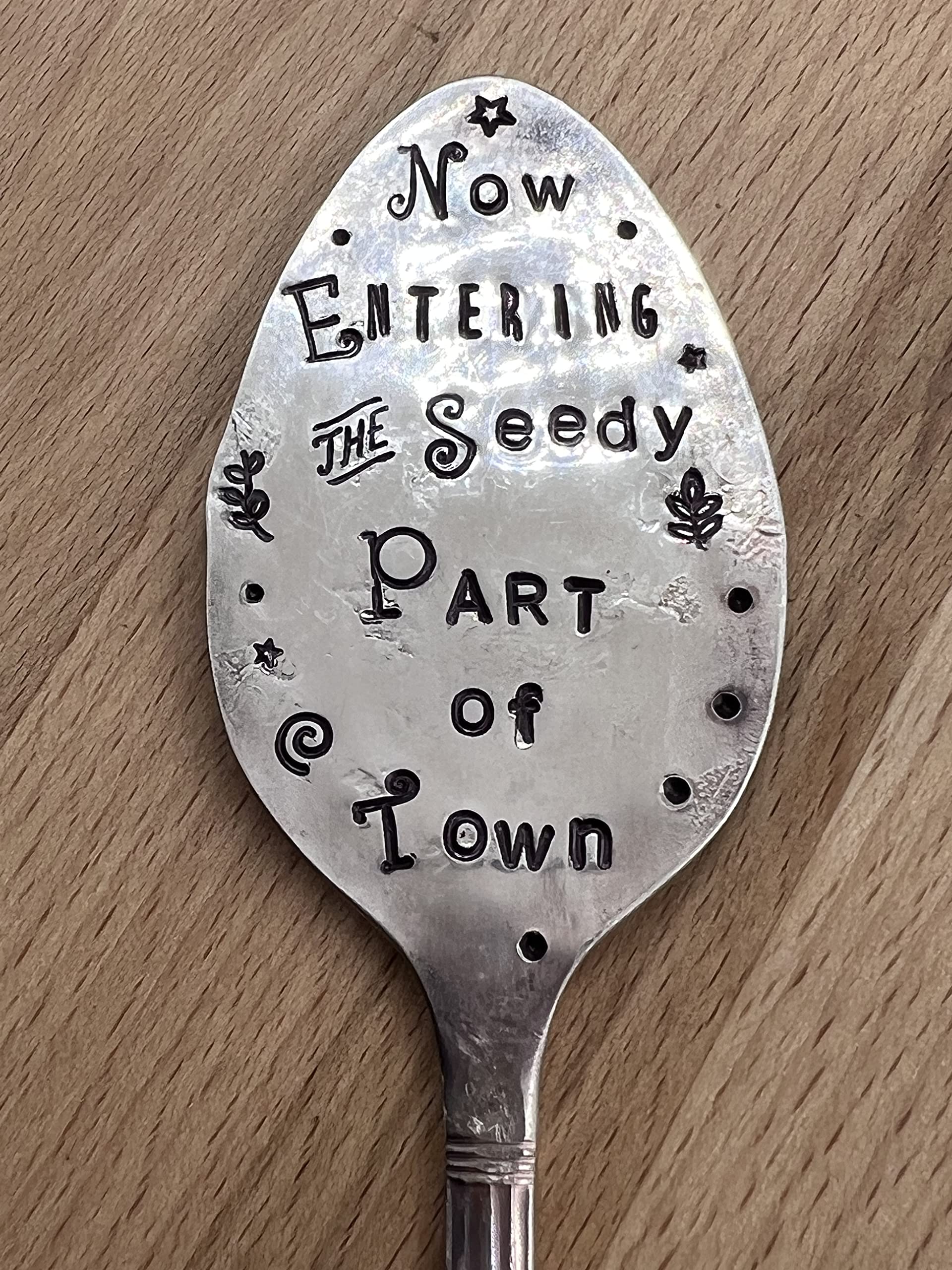 Eco-Friendly Recycled Spoon Garden Marker Stakes for Flower Pots & House Plants - Perfect for Herb Gardens, Indoor Plants & Outdoor Gardening