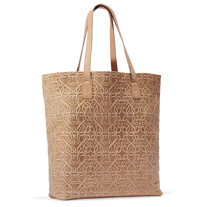 Gabriel Leather Tote Bag for Women - Soft Pink Blush Color - Perfect for Work, Travel & Everyday Use