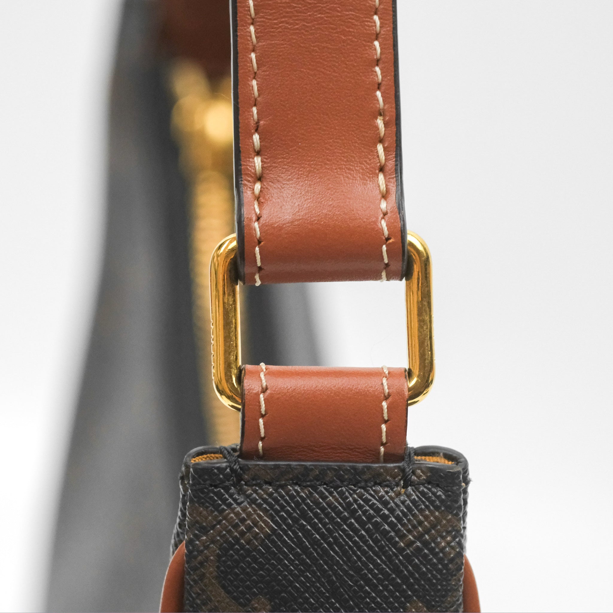 Celine Ava Bag in Triomphe Canvas & Calfskin Leather - Tan Crossbody Shoulder Bag for Women | Perfect for Work, Travel & Everyday Use
