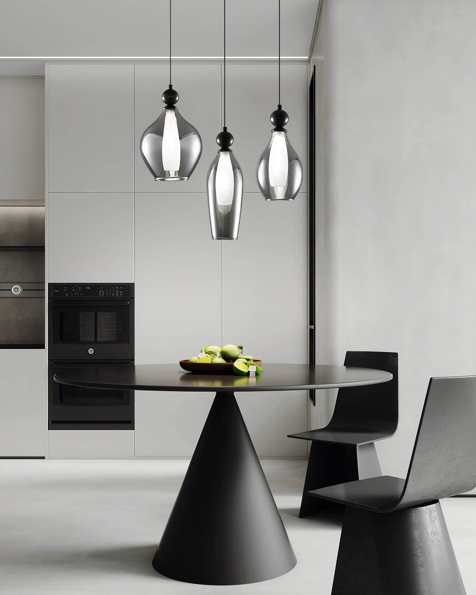 Modern Vista Glass Pendant Lamp - Elegant Hanging Light Fixture for Kitchen Island, Dining Room & Living Room Decor
