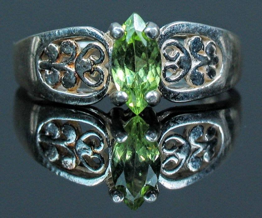 Solid Sterling Silver or 14K Gold Marquise Ring with Natural Garnet, Amethyst, Citrine, Blue Topaz, or Peridot (6x4mm to 12x6mm) - Size 7 Solitaire Ring for Women | Perfect for Engagement, Anniversary, and Everyday Elegant Jewelry
