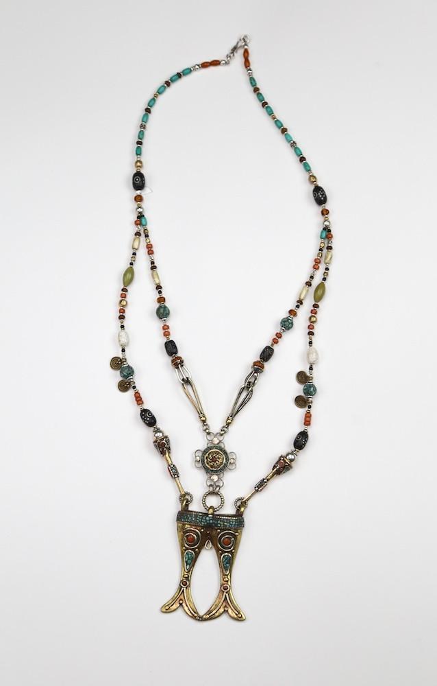Handmade Tibetan Necklace - Authentic Buddhist Prayer Beads for Meditation & Spiritual Protection | Perfect for Yoga, Travel & Gift Giving