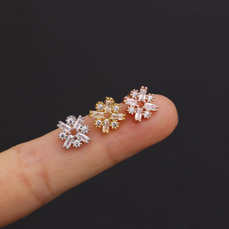 20G Cartilage Tiny Stud Earrings - Dainty Flower & Butterfly Earrings for Women | Hypoallergenic Piercing Jewelry | Perfect for Everyday Wear, Parties & Gifts