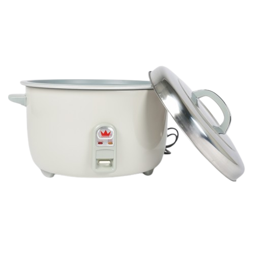 Crown ER30A 6L Electric Rice Cooker - 6 Quart Digital Rice Steamer with Keep Warm Function | Perfect for Home, Dorm & Office Use