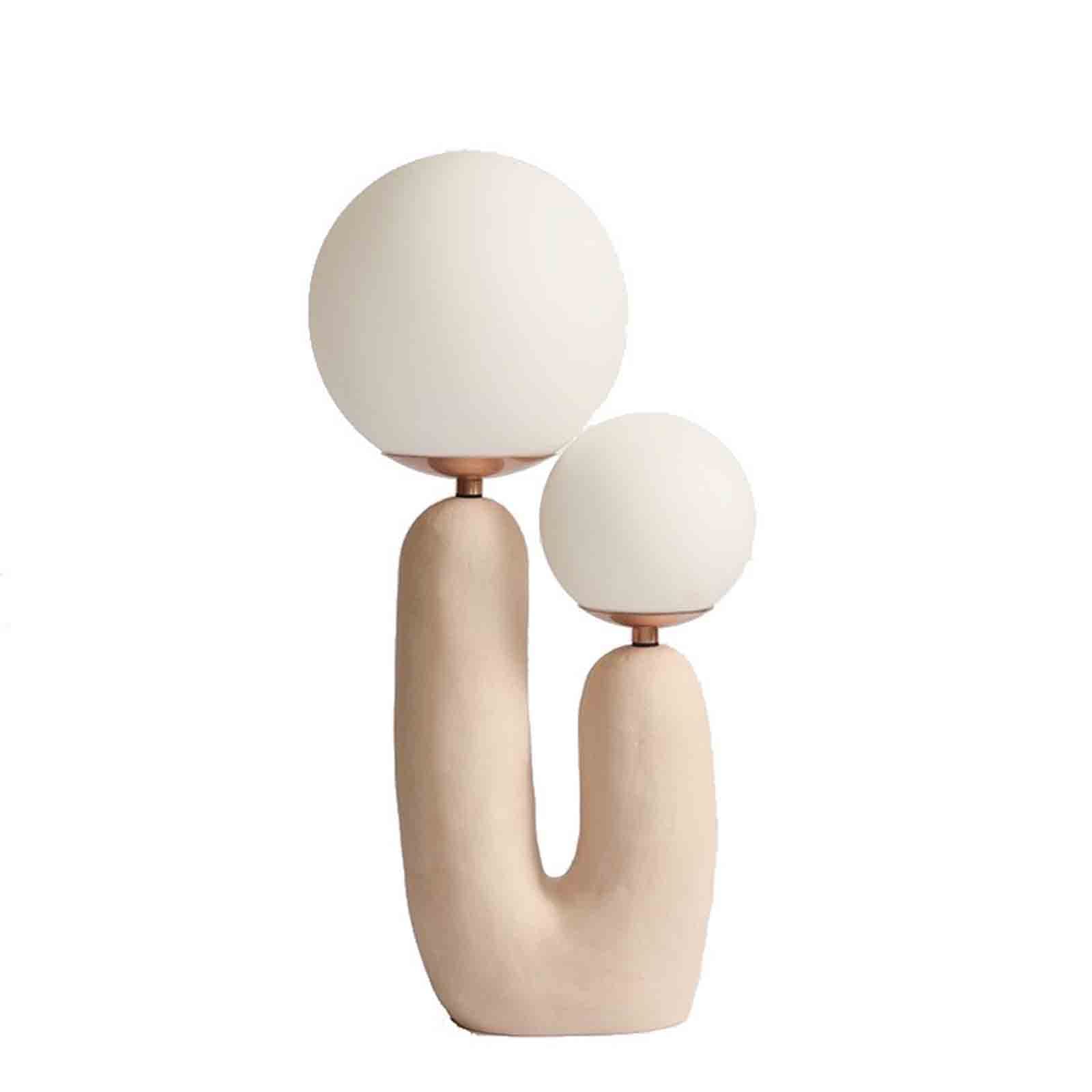 AIVYNA Postmodern Creative Art Table Lamp - Nordic Style Double Head Lamp for Living Room, Bedroom & Powder Room - Perfect for Reading, Decor & Nightstand Lighting