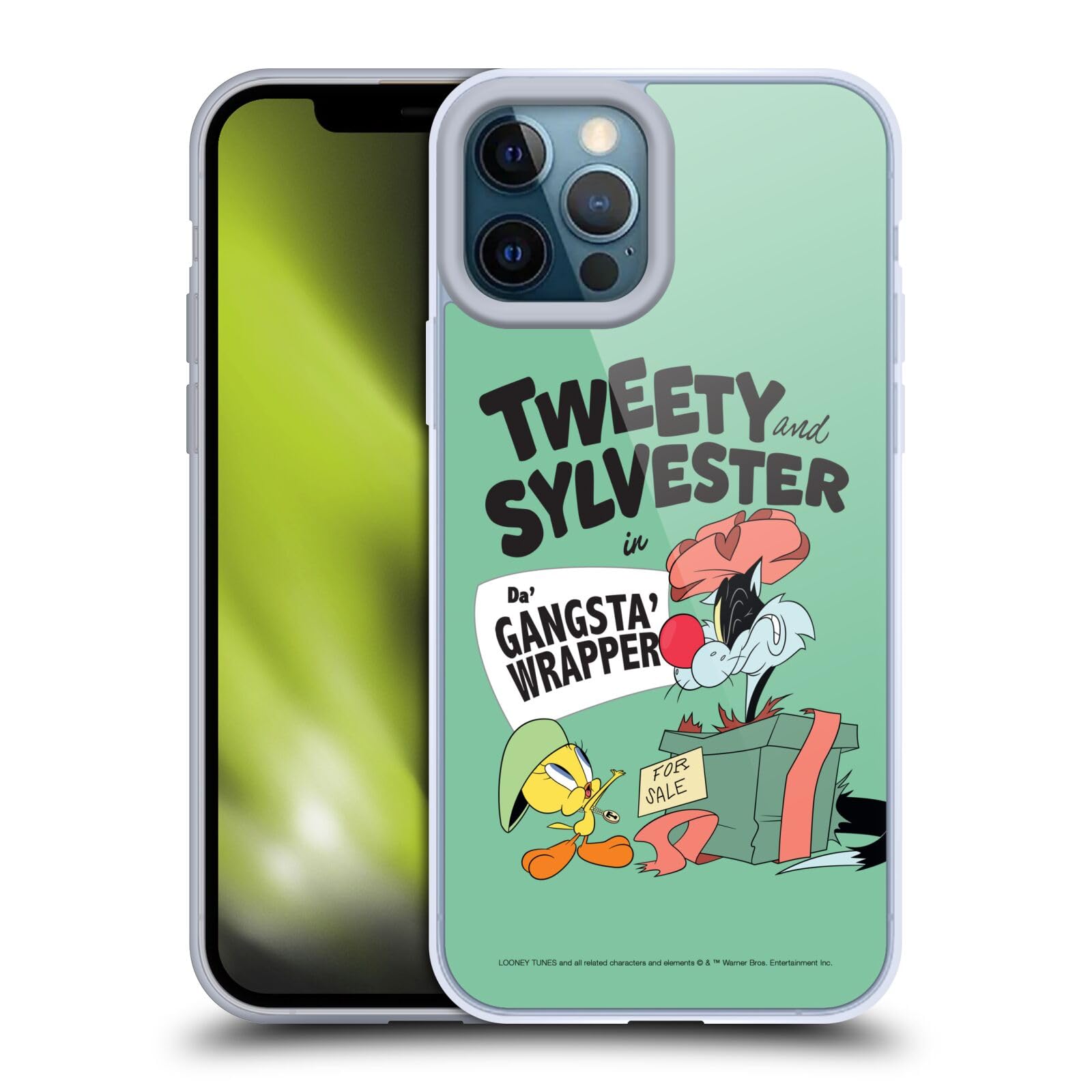 Looney Tunes Tweety & Sylvester iPhone 12 Pro Max Case - Officially Licensed Soft Gel Cover by Head Case Designs - Perfect for Daily Use & Gift Giving