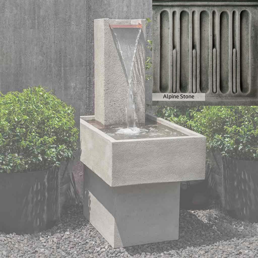 Campania International Falling Water Fountain III - Outdoor Garden Waterfall Feature for Patio, Yard, and Landscape Decor