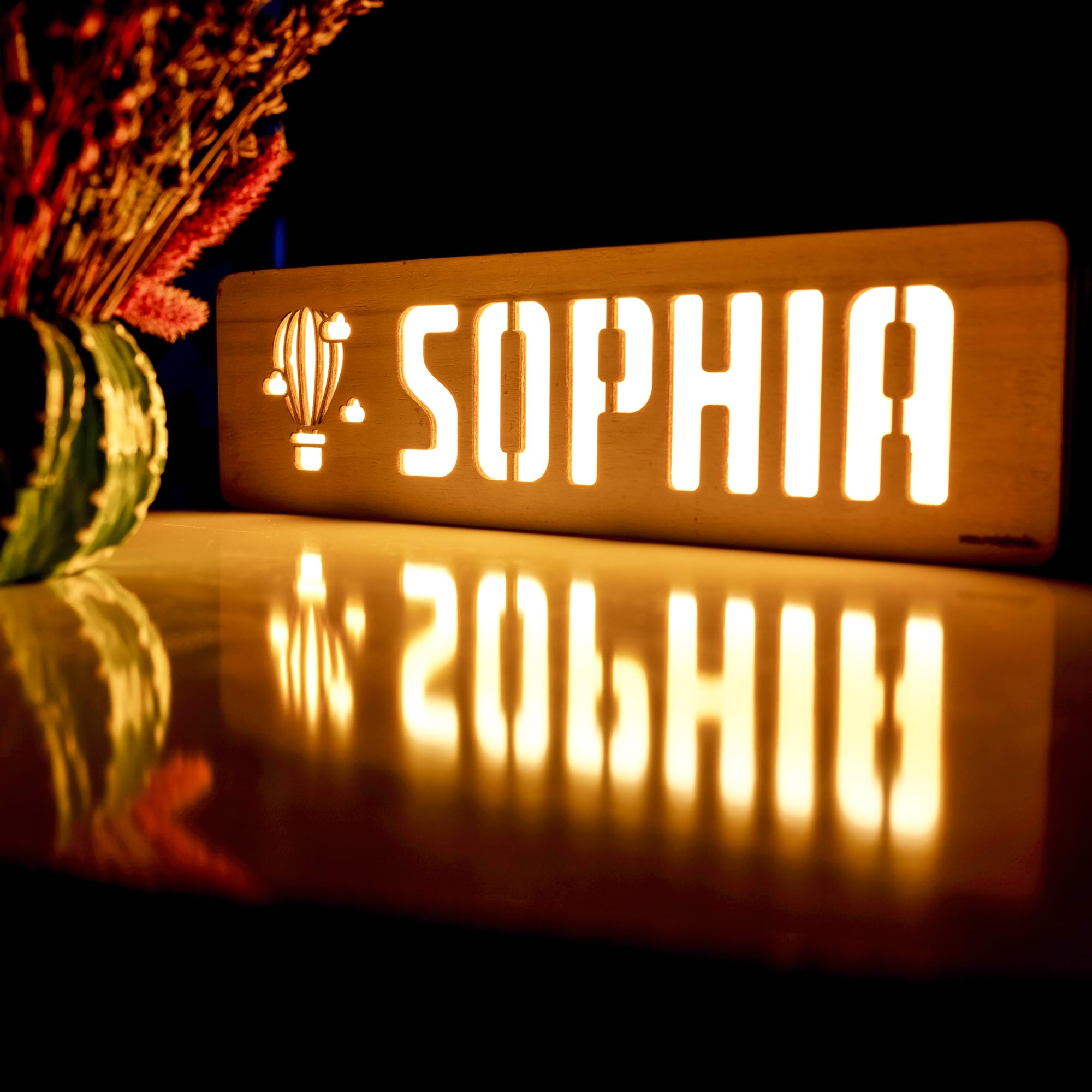 **Personalized Baby Night Light - Custom Name LED Bedside Lamp for Kids Room, Nursery Decor & Baby Shower Gift for Boys & Girls - Perfect for Bedtime, Feeding & Soothing Newborns**
