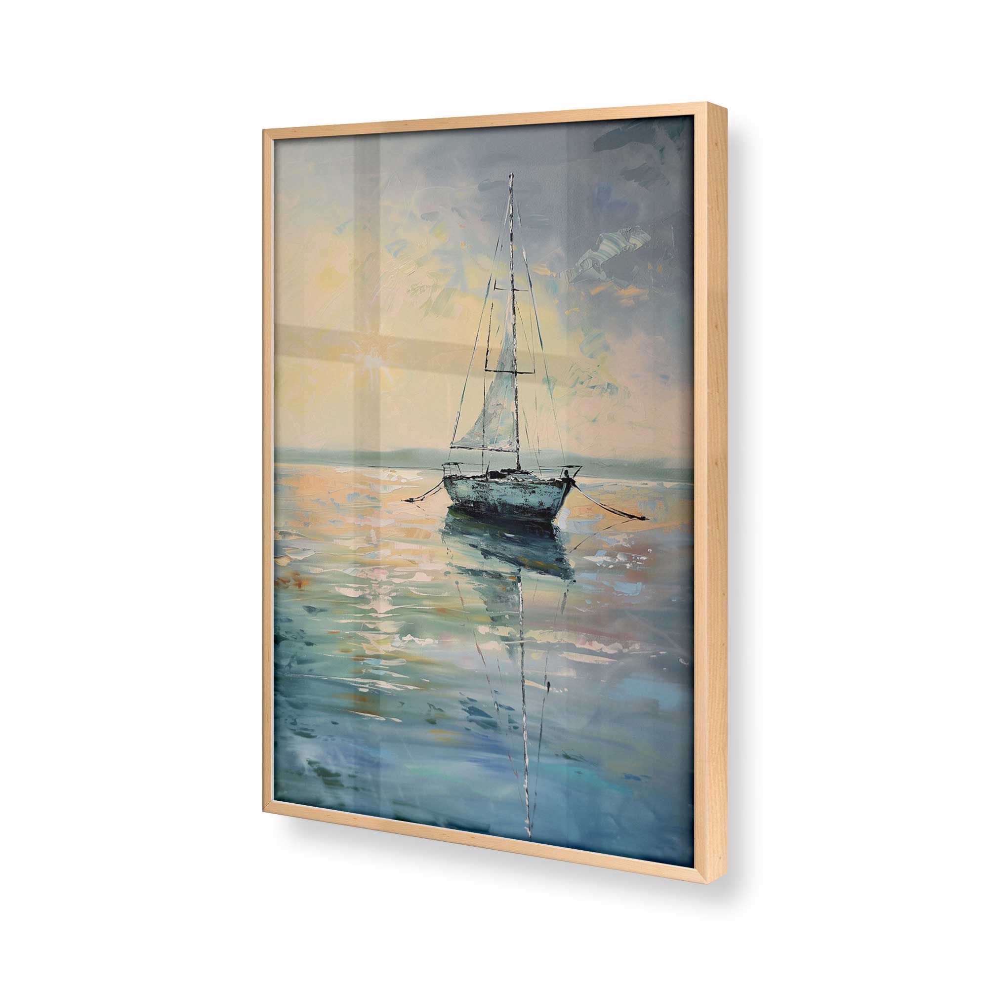 Harbor Glow v1 Premium Wall Art Print - Coastal Decor for Living Room, Bedroom & Office - Perfect for Home, Beach House or Gift