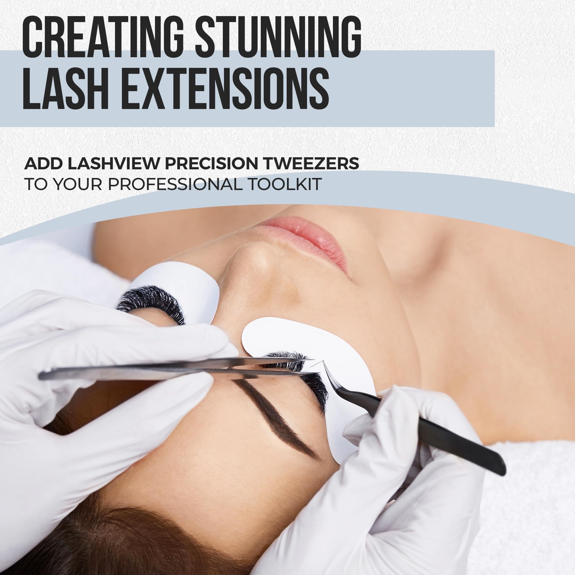 Professional Lash Extension Tweezers - Vetus Straight Pointed Stainless Steel Eyelash Tweezers for Precision Lash Grafting & Extension Application | Perfect for Salon Professionals & DIY Lash Artists | Also Great for Electronics & Craft Work