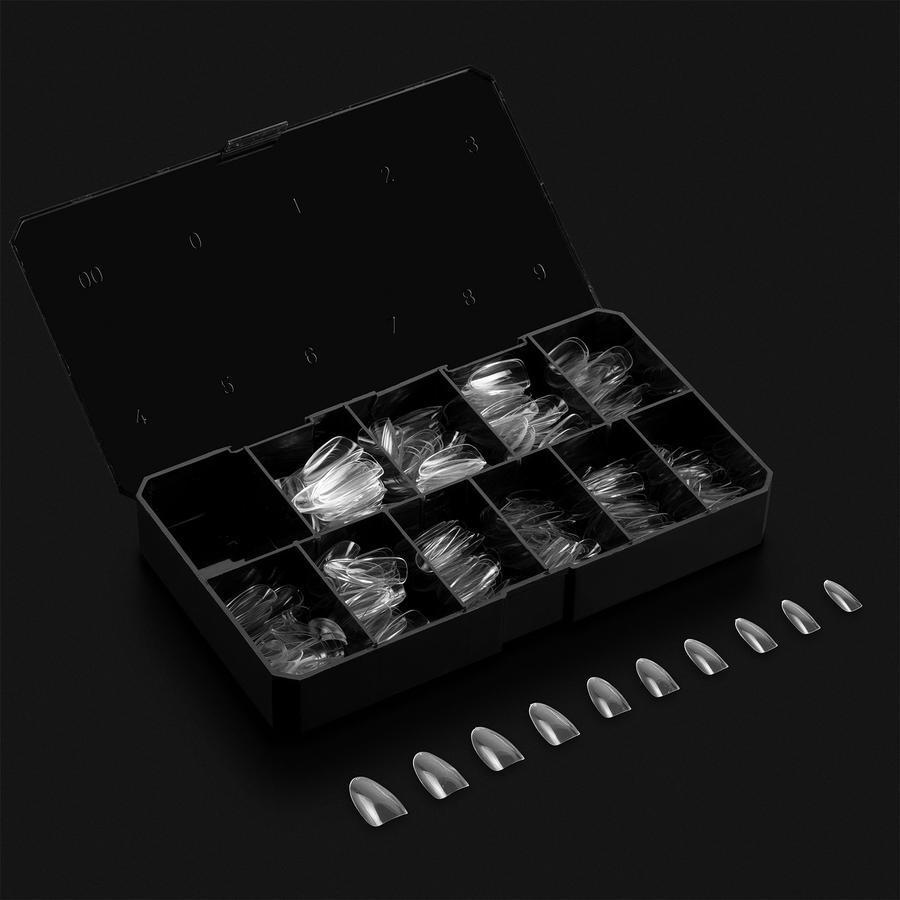 Apres Gel X Nail Extension Kit - 500 Pcs Sculpted Round Medium Press On Nails for Salon & Home Manicure | DIY Nail Art, Wedding, Party & Special Occasions