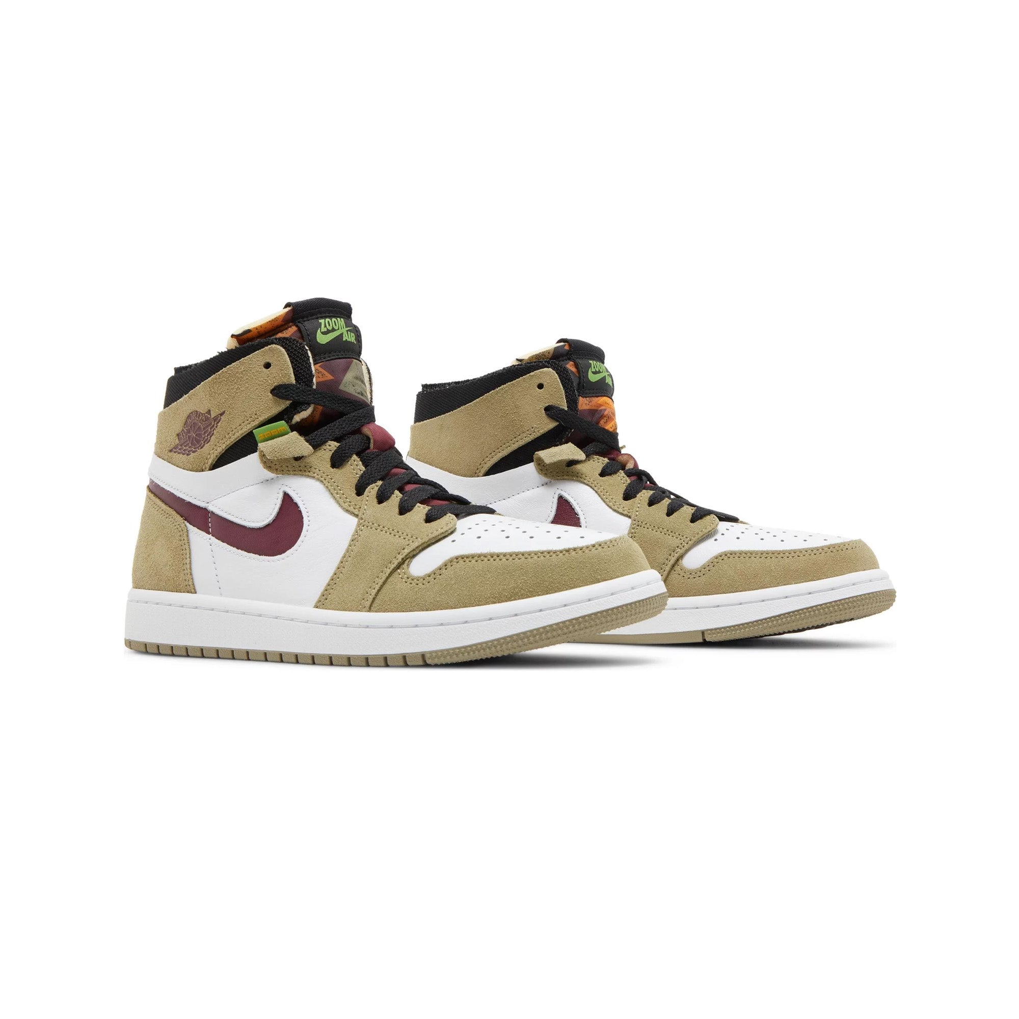 Air Jordan 1 Zoom CMFT 'Neutral Olive' Sneakers (2022) - Men's Basketball Shoes for Court & Streetwear Fashion