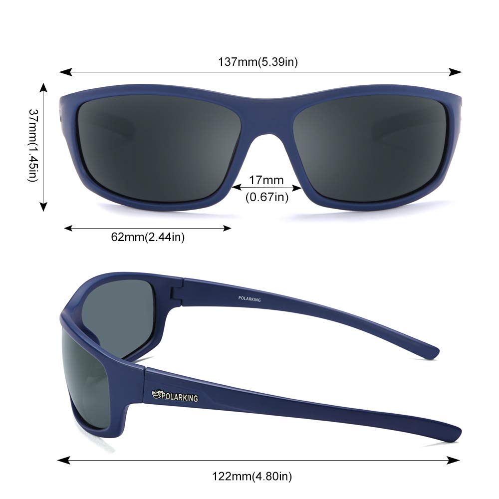 Polarized Sport Sunglasses for Men - Matte Finish UV400 Protection, Anti-Glare Mirror Lens - Perfect for Running, Cycling, Fishing & Outdoor Activities