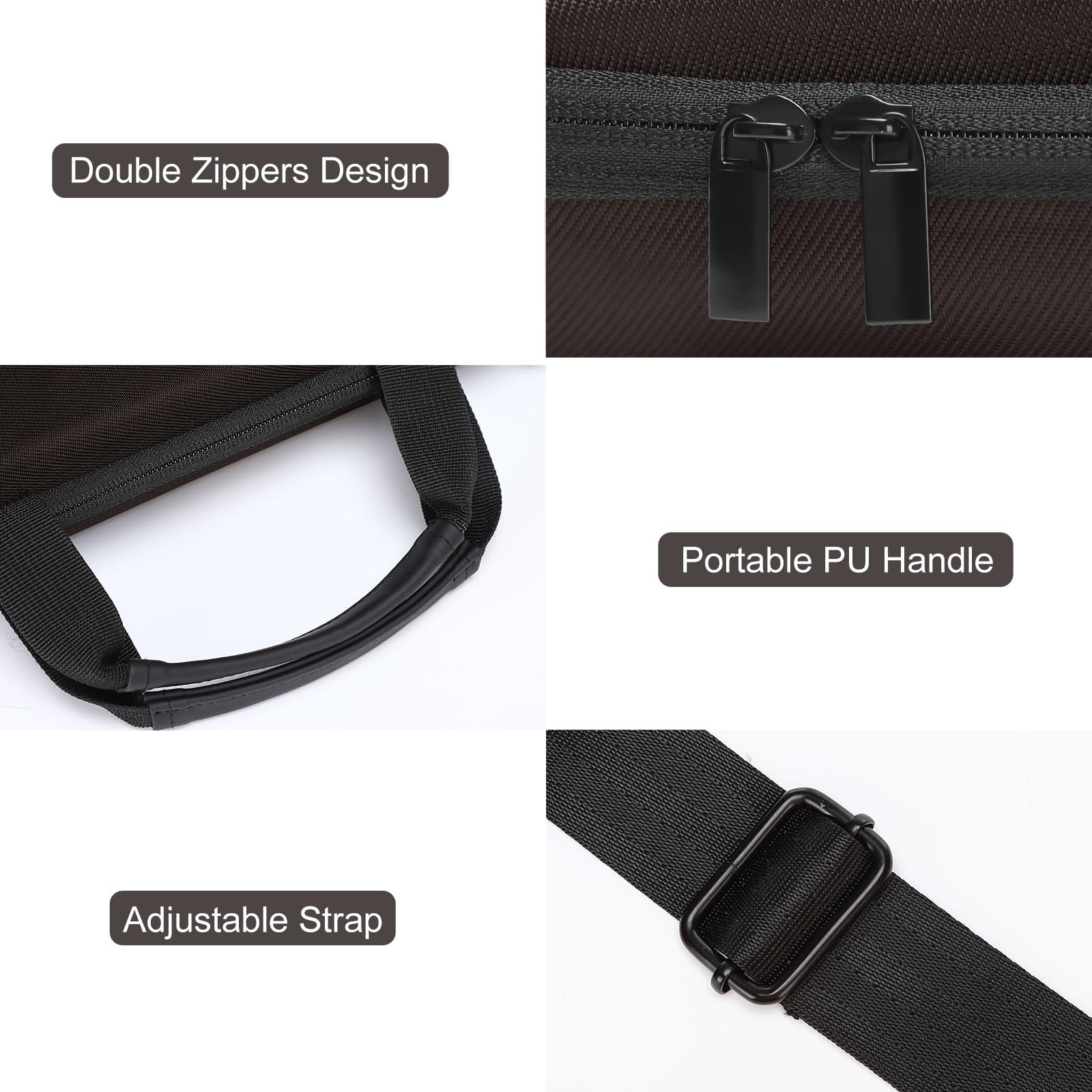 MOSISO 17.3 Inch Laptop Hard Shell Case - Durable Computer Bag for MacBook Pro, HP, Dell, Lenovo, Asus Notebooks - Chestnut Brown with Front Pocket & Adjustable Shoulder Strap | Perfect for Work, School, Travel & Business Trips