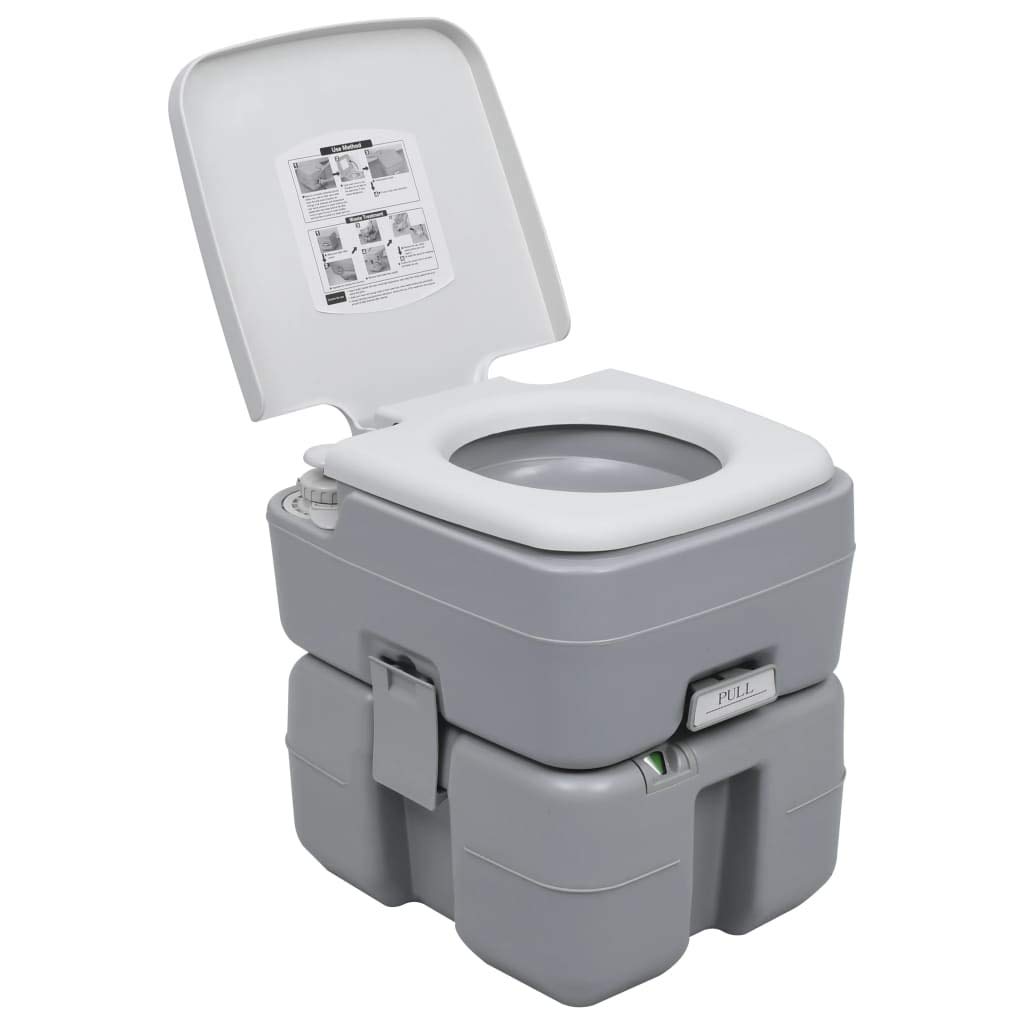 Estink Portable Camping Toilet - Lightweight HDPE/PP Travel Toilet 16.3x14.4x16.5in for RV, Motorhome & Outdoor Adventures | Compact & Durable for Camping, Hiking & Emergency Use