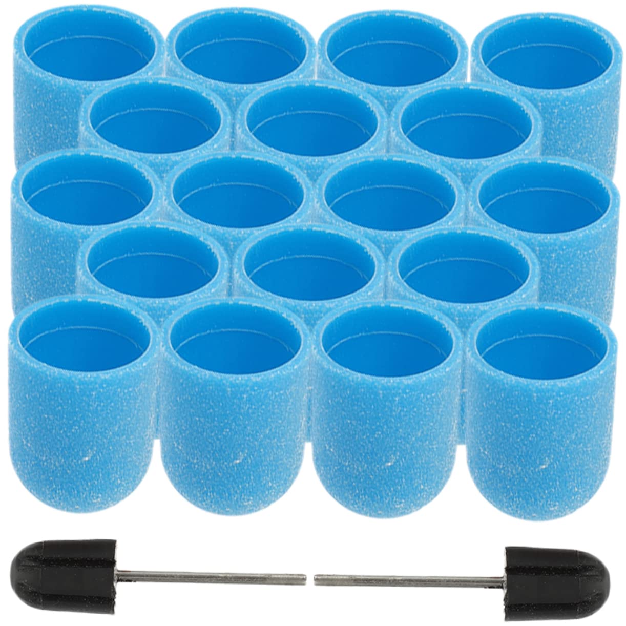 Minkissy 2 Sets Nail Sanding Caps & Electric Nail Drill Bits Kit - Professional Manicure Pedicure Tools for Cuticle Care & Nail Shaping - Perfect for Salon, Home Use & DIY Nail Art