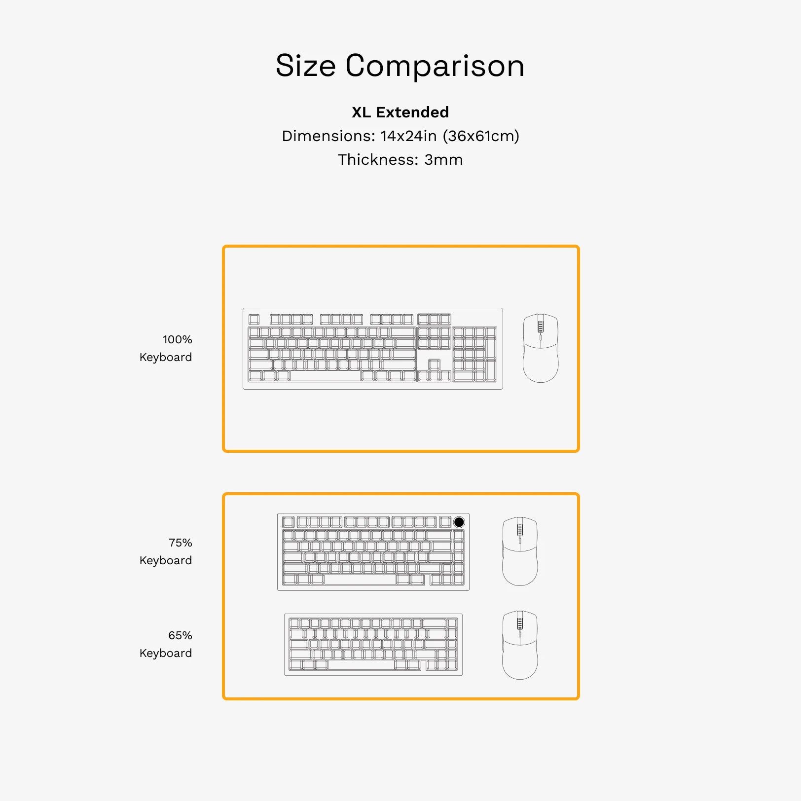 Premium Stitched Cloth Mouse Pad XL Extended (14x24 Inches) - Non-Slip Base, Smooth Surface for Gaming & Office Work - Perfect for PC, Laptop & Computer Setup