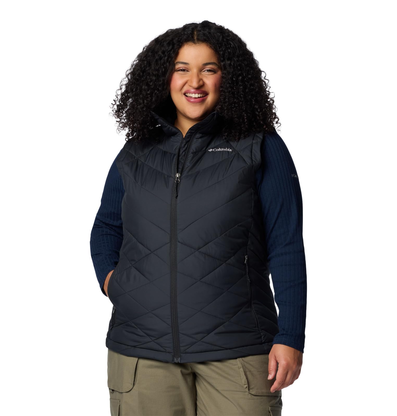 Columbia Women's Heavenly II Vest - Lightweight Packable Down Puffer Jacket for Outdoor Hiking, Camping & Winter Travel