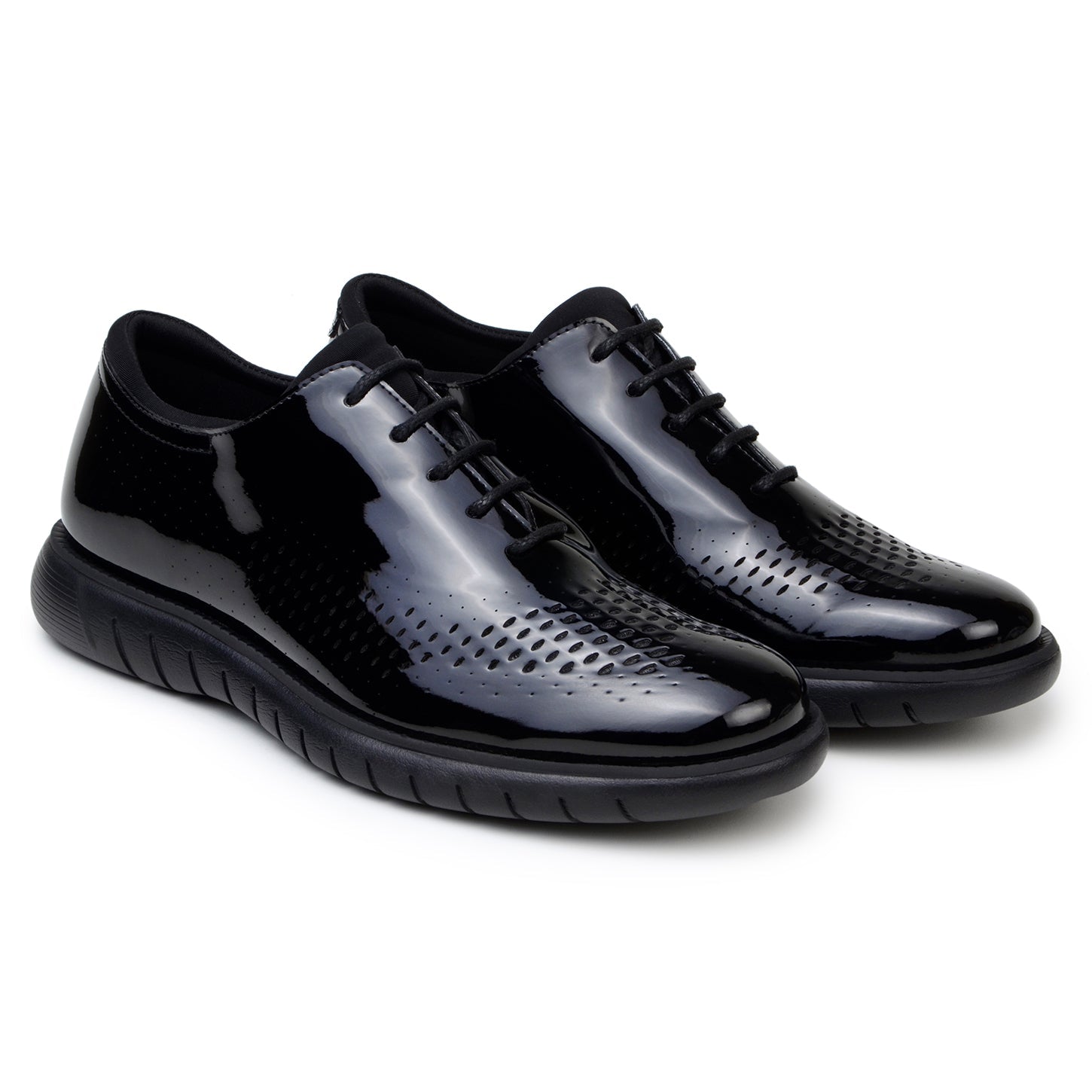 Belvedere Maxim Laser Cut Wingtip Sneaker - Black Dress Shoes for Men | Stylish Business Casual & Formal Wear | Perfect for Office, Weddings & Special Occasions