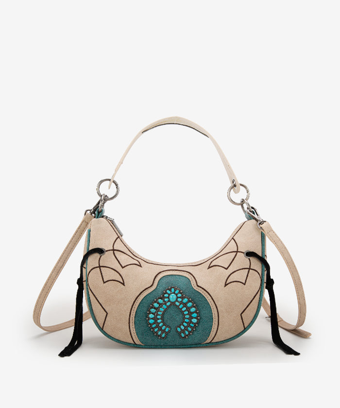 Montana West Concho Luna Crossbody Bag for Women - Stylish Leather Purse with Adjustable Strap, Perfect for Daily Use, Travel & Shopping