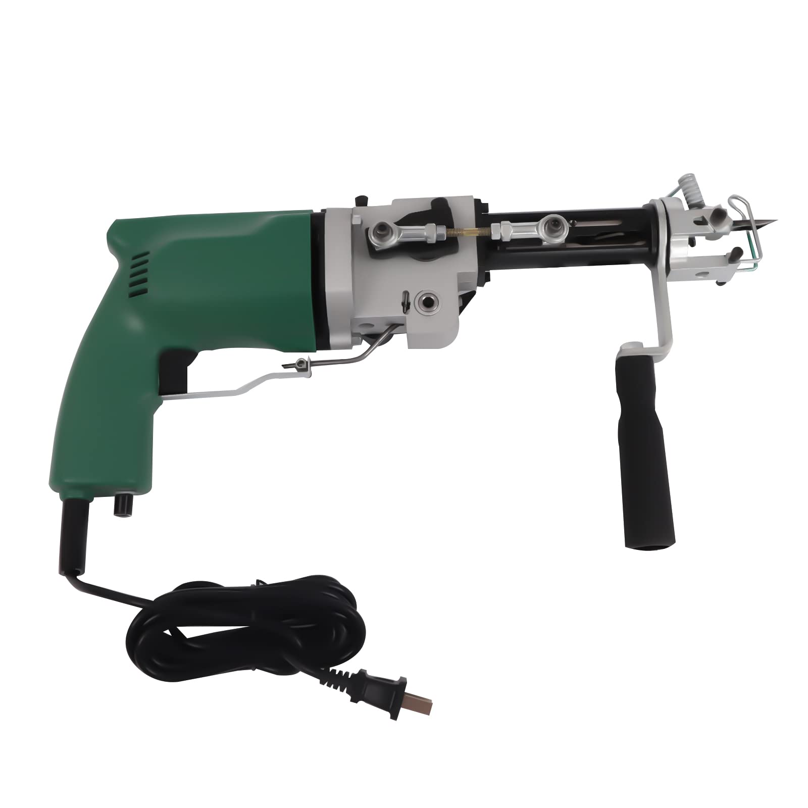 2400RPM Electric Carpet Tufting Gun - Adjustable Pile Height for Cut Pile & Loop Carpets | Professional Carpet Weaving & DIY Craft Tool for Home Decor and Industrial Use