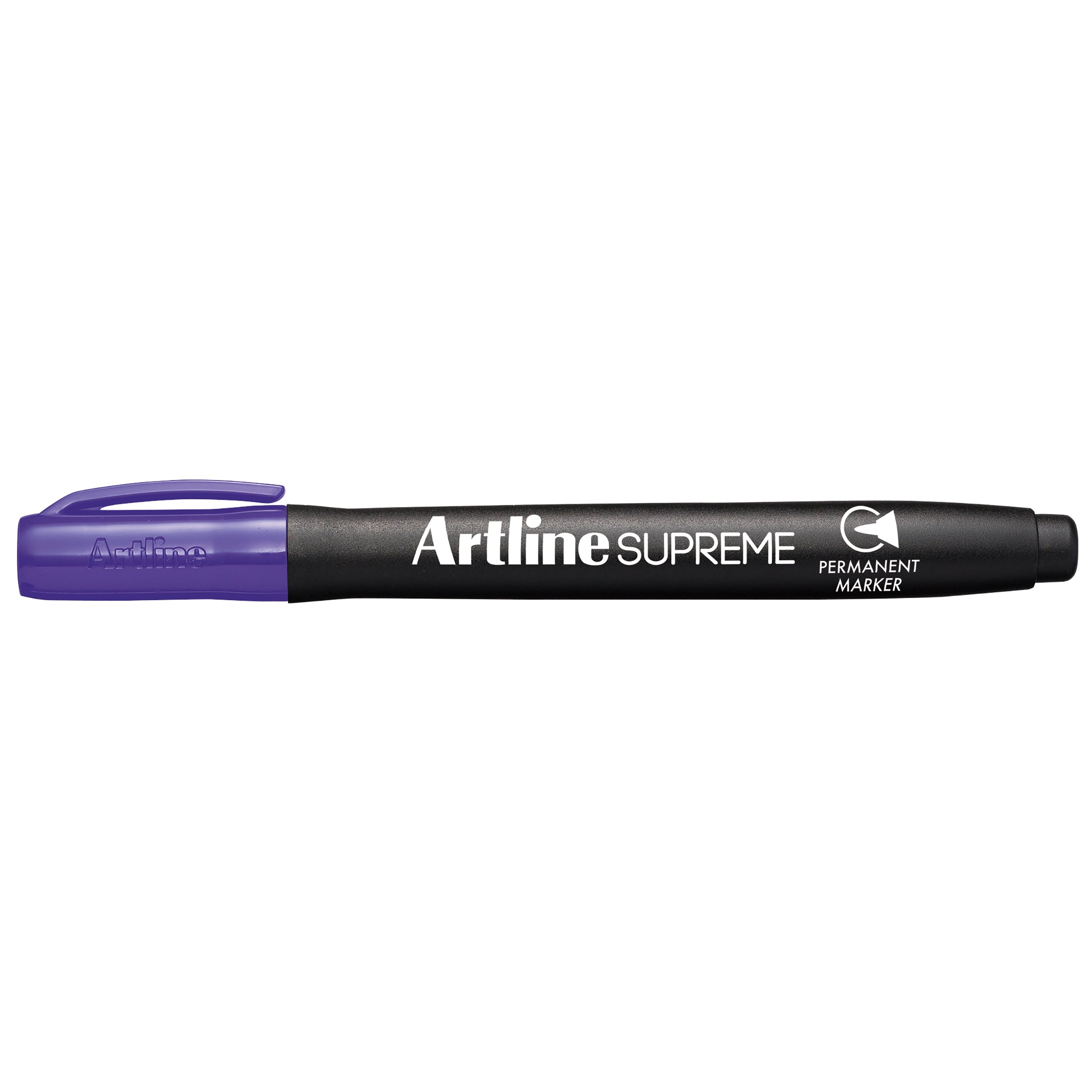 Artline Supreme Permanent Marker - Purple, Pack of 12 - Ideal for Office, School, Crafts & DIY Projects