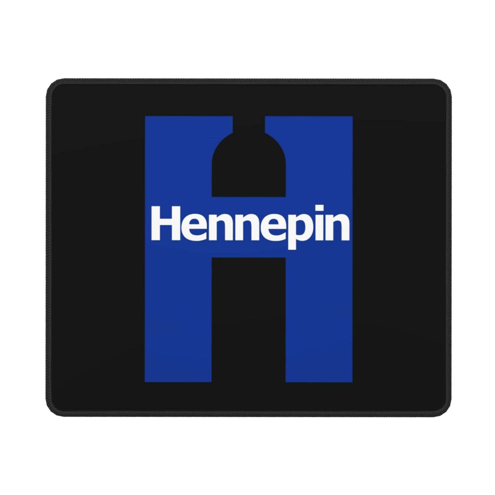 Hennepin County Minnesota Logo Mouse Pad - Waterproof Non-Slip Rubber Base, 10x12 Inch Office & Gaming Mousepad for Laptop & PC - Perfect for Work, Gaming & Home Office Use