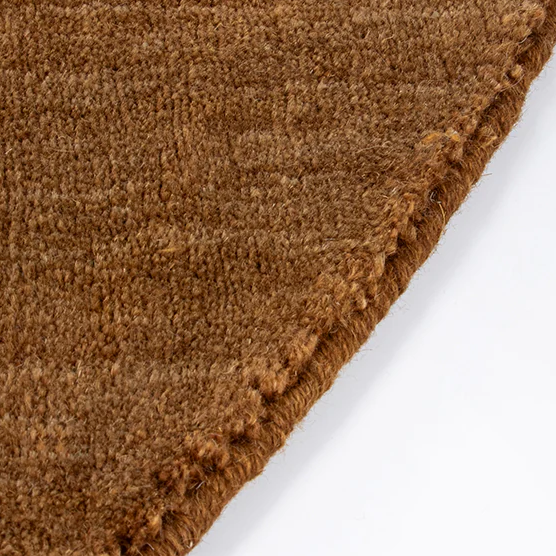 Baya Sandringham Round Floor Rug 250cm - Soft Braided Jute Natural Fiber Rug for Living Room, Bedroom, Dining Area - Pecan Brown Boho Chic Home Decor