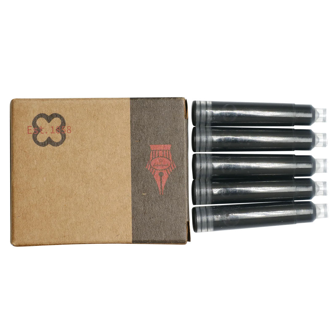 Esterbrook Fountain Pen Ink Cartridges - Pack of 5 (Black, Blue, Red) - Compatible with Most Fountain Pens - Perfect for Writing, Journaling & Calligraphy