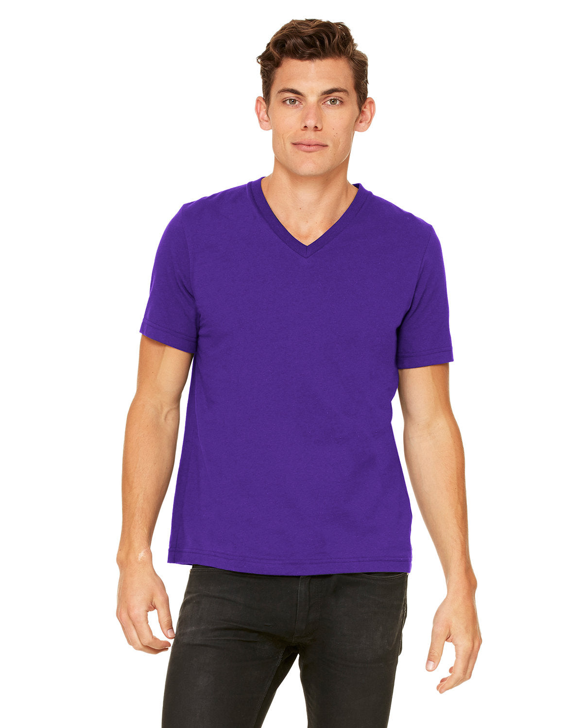 Bella + Canvas 3005 Unisex Jersey Short Sleeve V-Neck T-Shirt - Soft Cotton Tee for Men & Women - Perfect for Casual Wear, Screen Printing, and Everyday Comfort