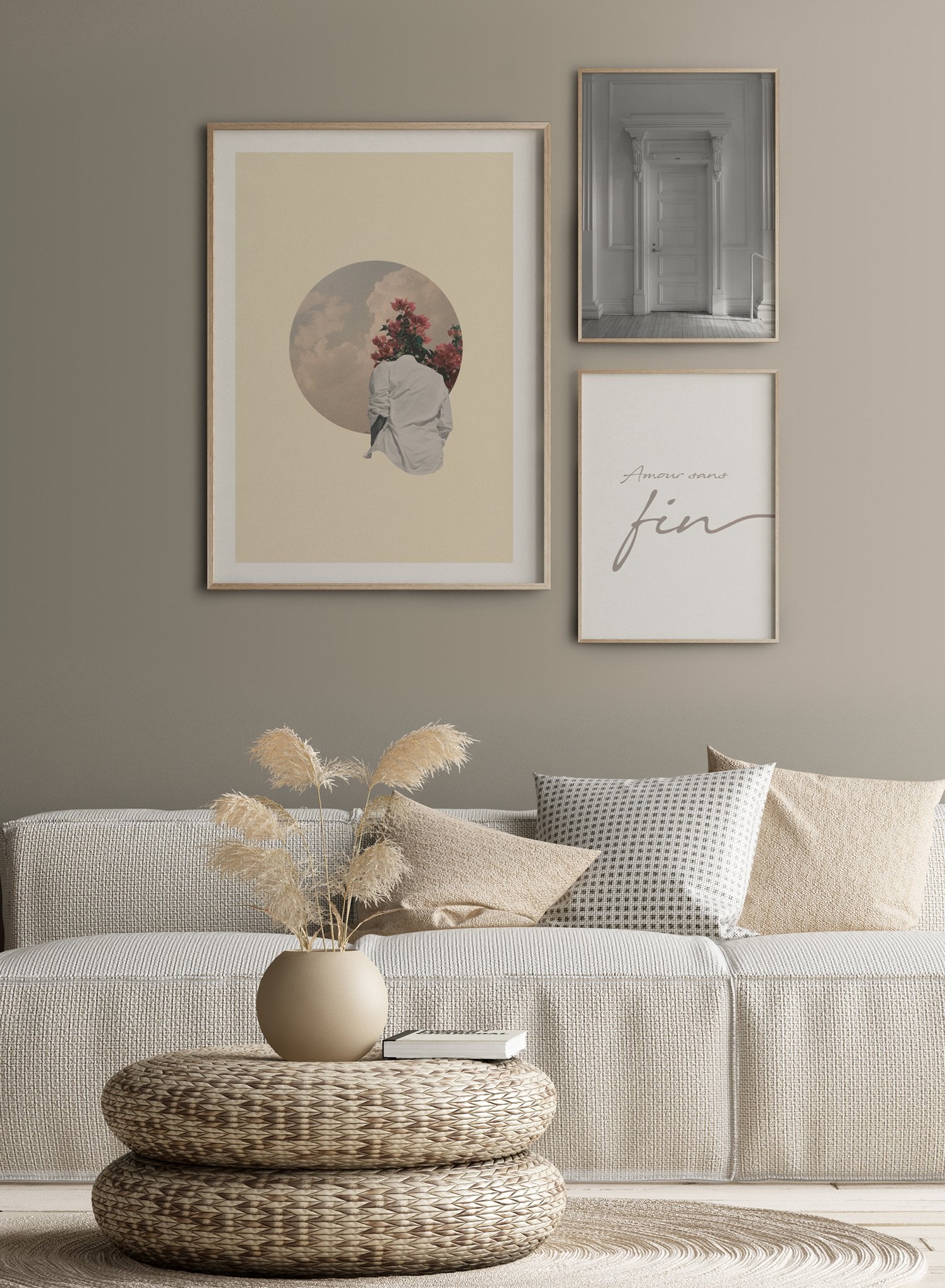 Cloudy Reverie Wall Art Poster - Aesthetic Sky & Dreamy Landscape Print for Home & Office Decor - Perfect for Living Room, Bedroom & Office Spaces