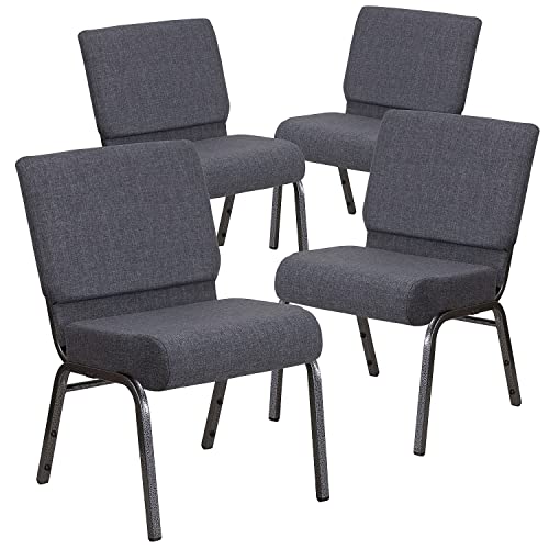 Dark Gray Fabric/Silver Vein Frame
